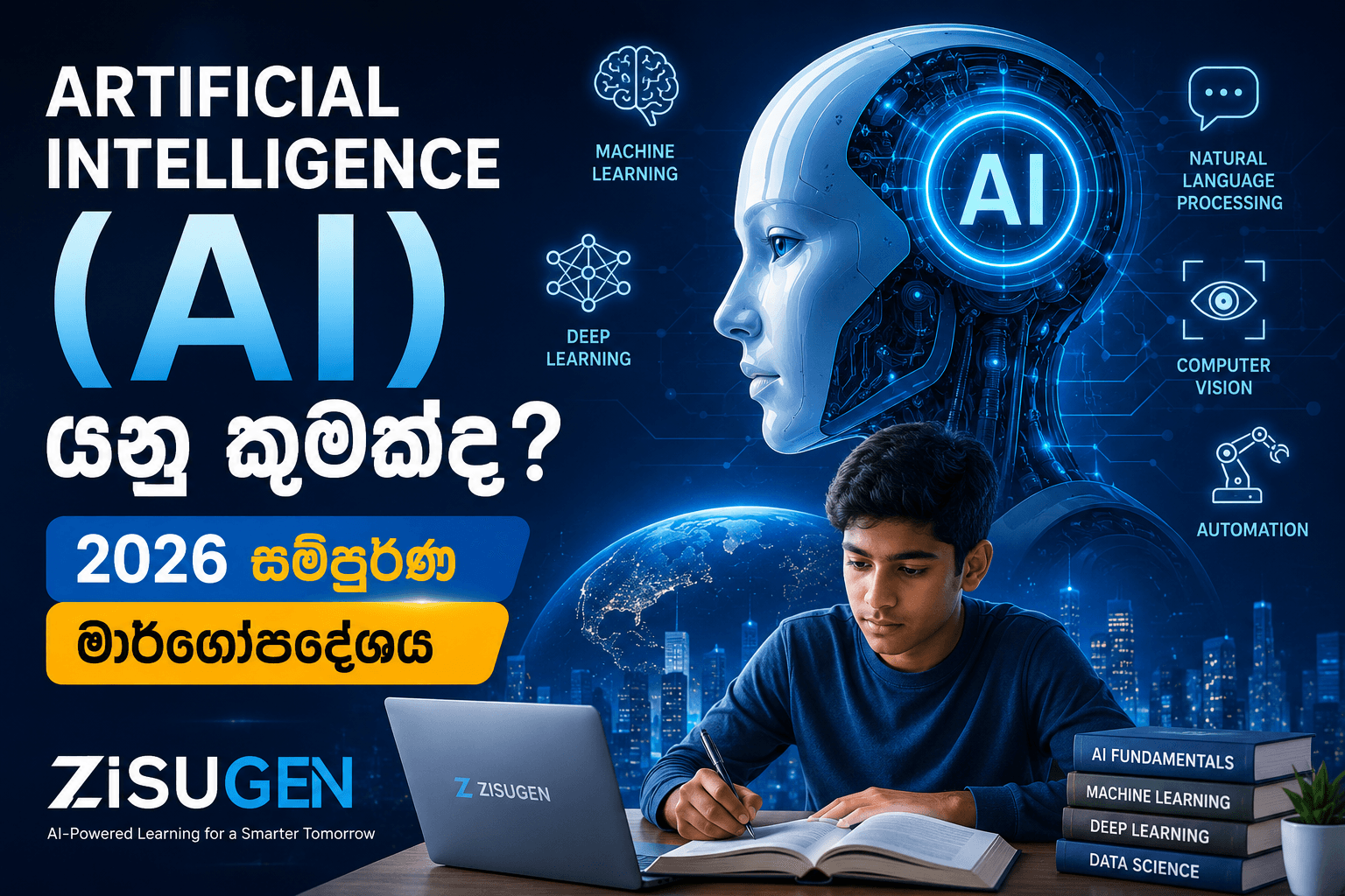 Artificial Intelligence (AI) යනු කුමක්ද? 2026 සම්පූර්ණ මාර්ගෝපදේශය