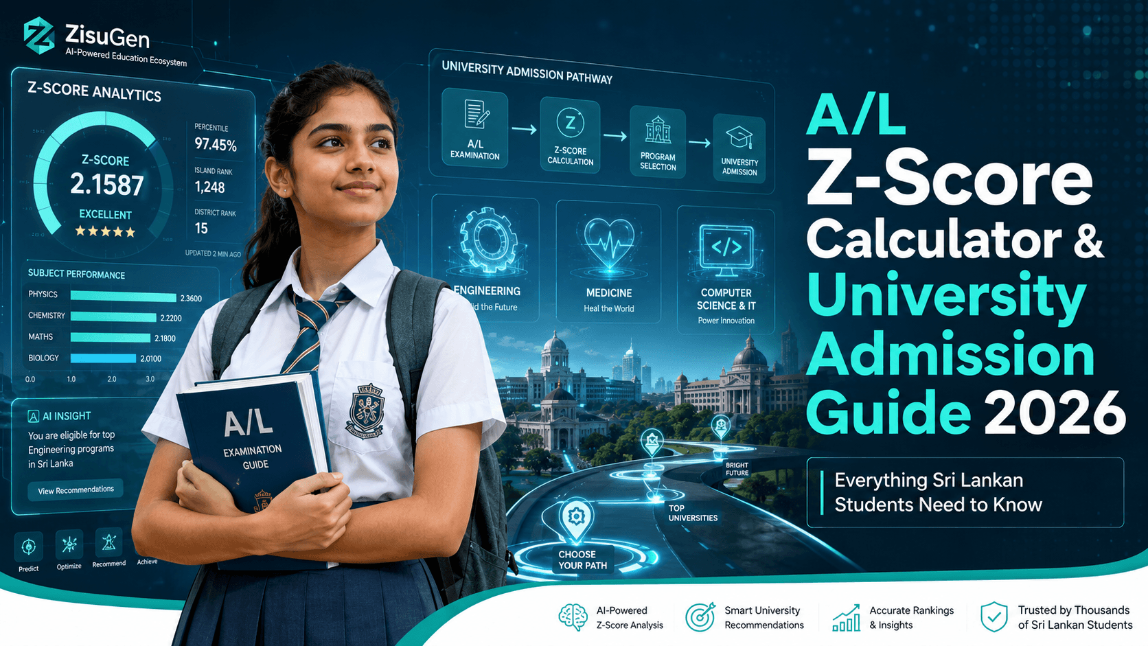 A/L Z-Score Calculator & University Admission Guide 2026 (Sri Lanka)