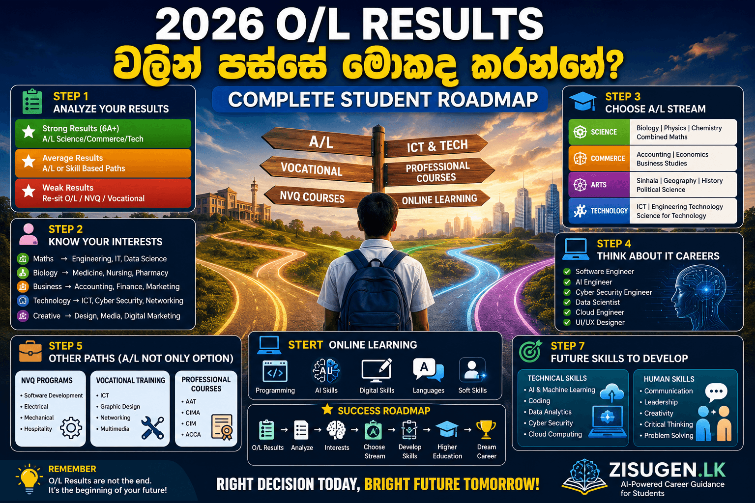 2026 O/L Results වලින් පස්සේ මොකද කරන්නේ? Complete Student Roadmap